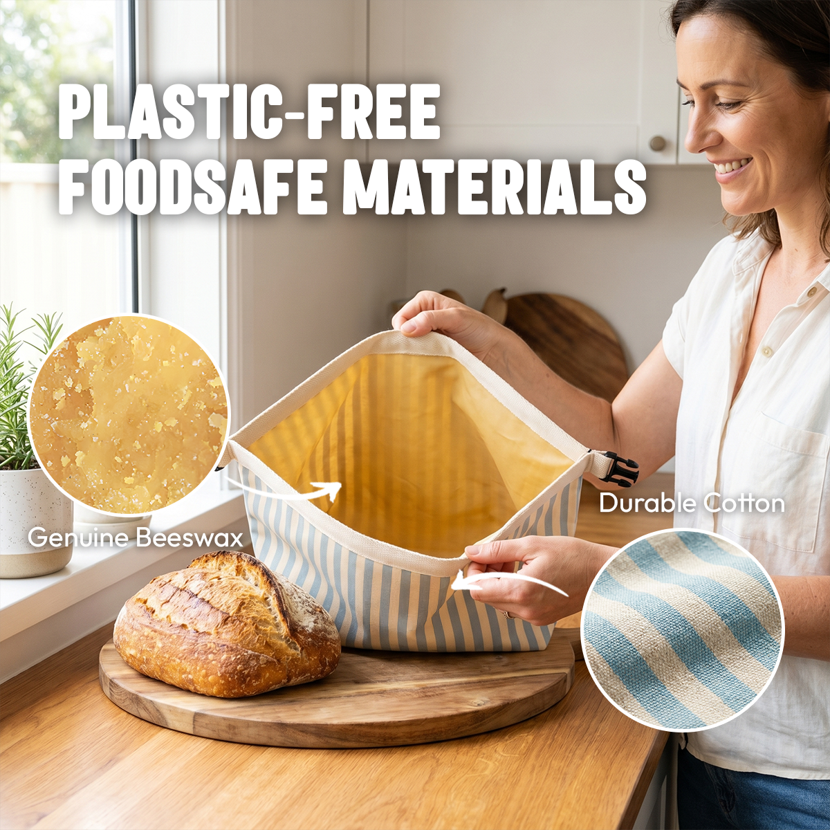 BRED Beeswax Bread Bag